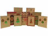10 Christmas Gift Boxes Foil Decorated Kraft : 3 Shirt + 5 Lingerie+ 2 Robe